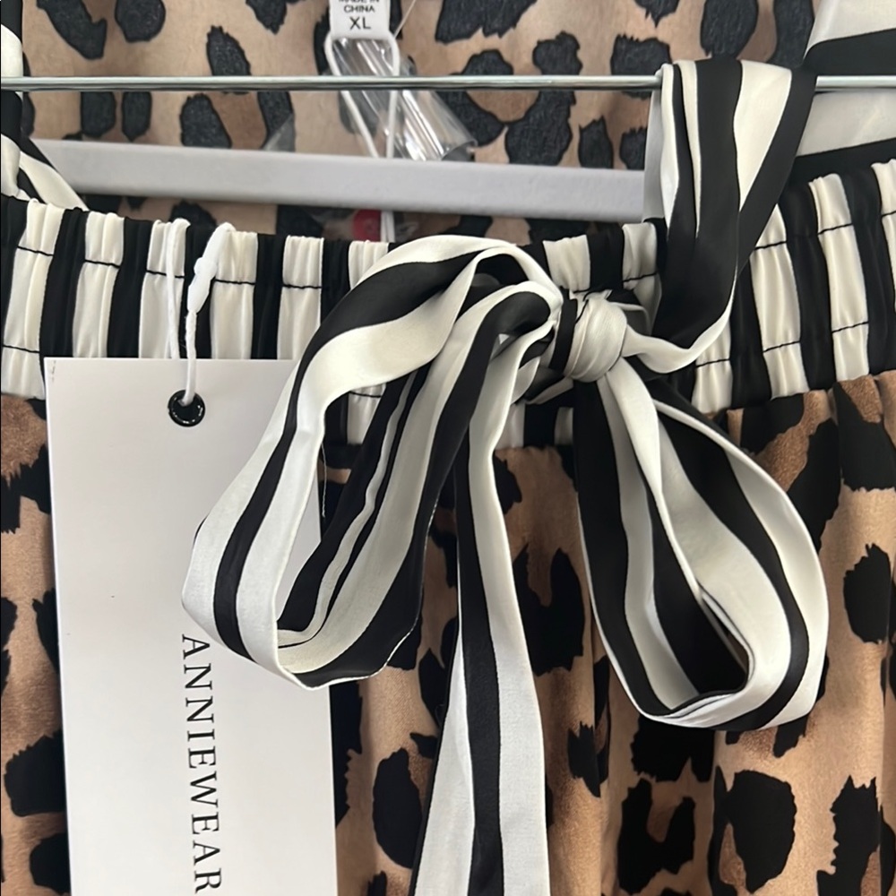 Brown and Black Leopard Print Pajama Set - Picture 7 of 14